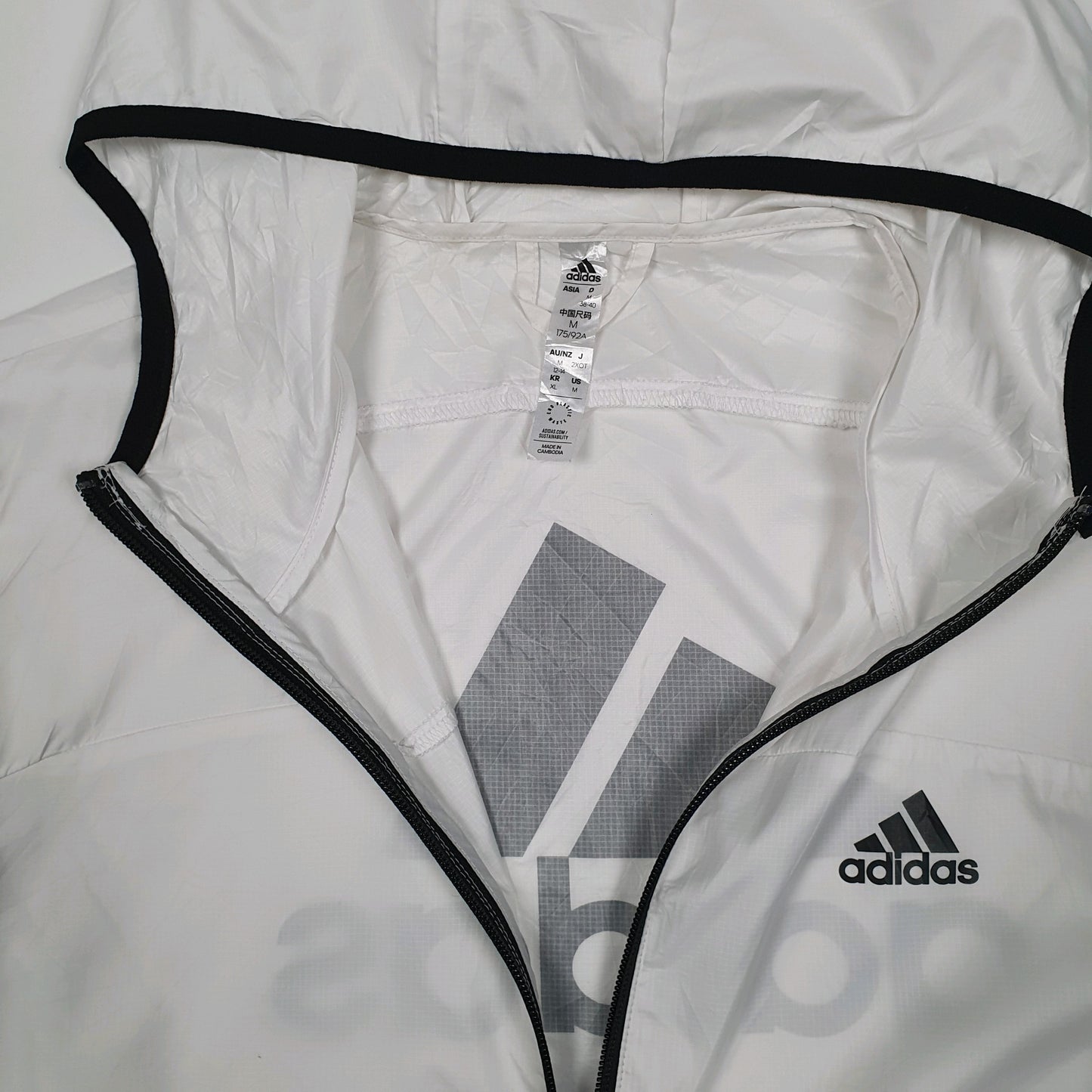 Womens White Adidas   Coat