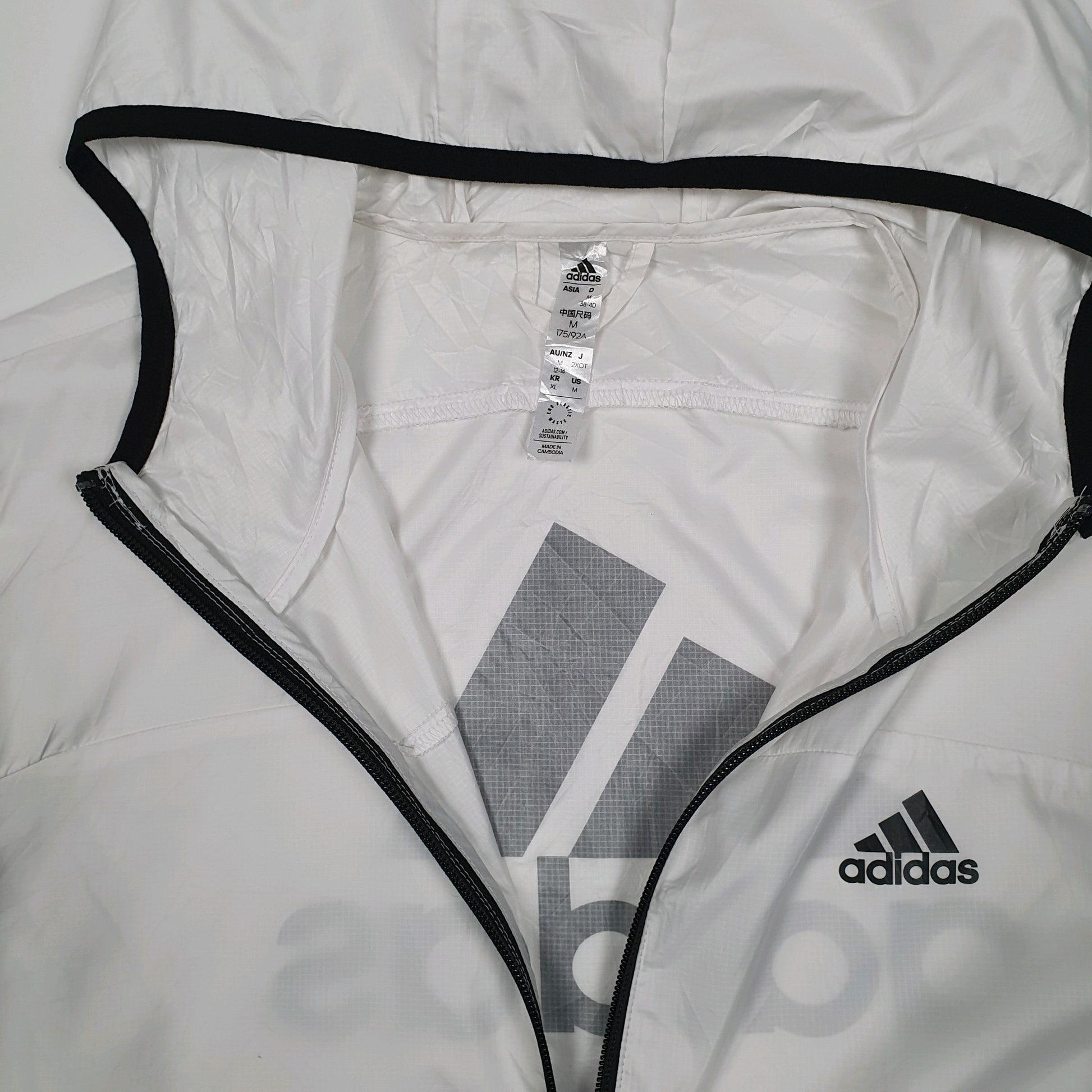 Womens White Adidas   Coat