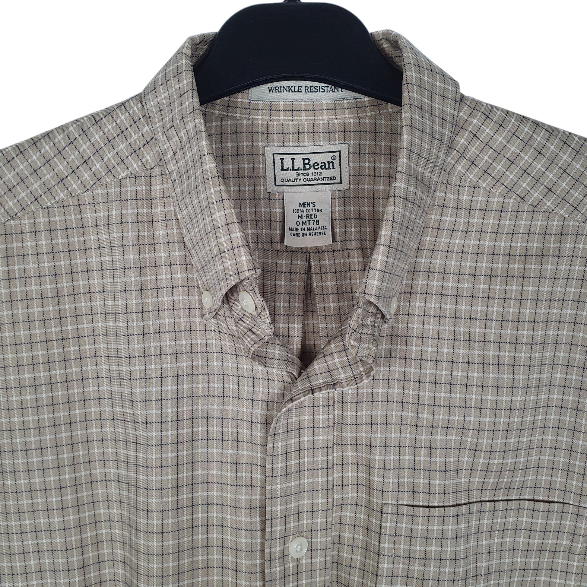 Mens Beige L.L.Bean   Shirt