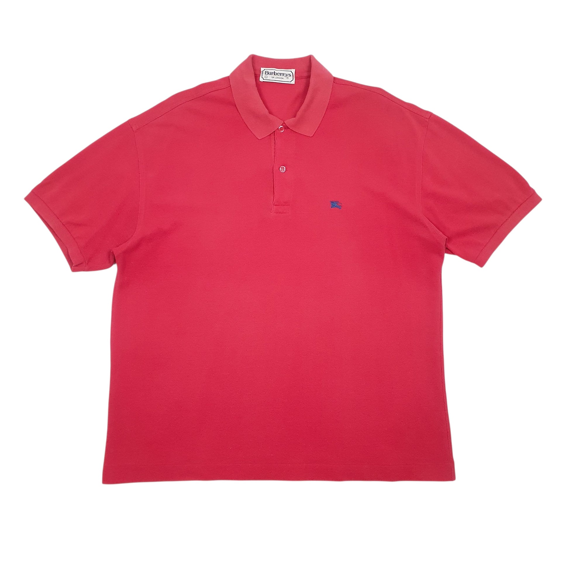 Mens Pink Burberry  Short Sleeve Polo Shirt