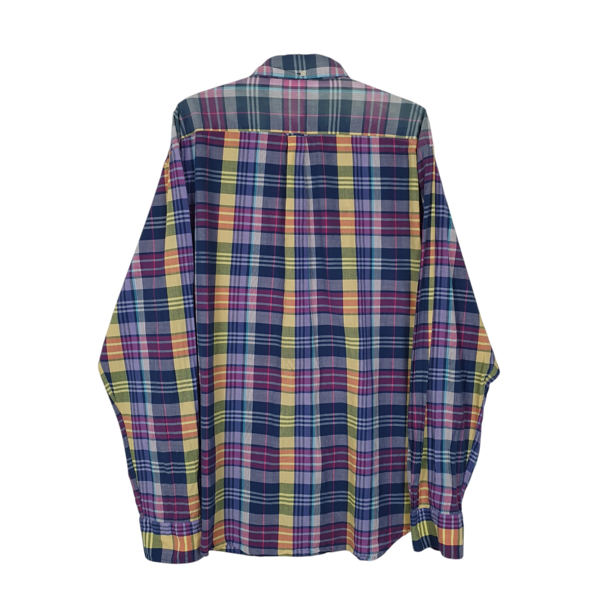 Mens Navy GANT Madras  Shirt