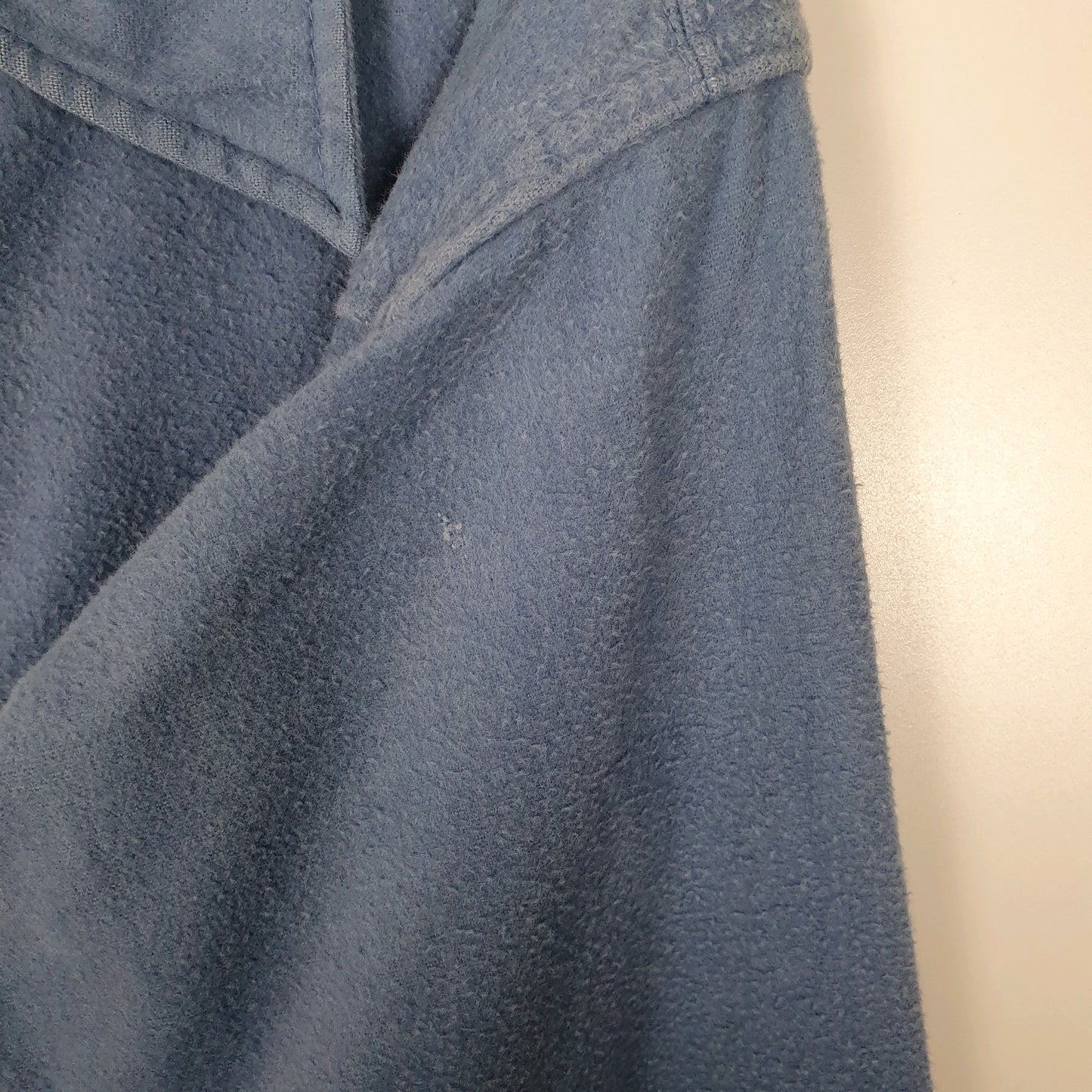 Mens Blue Woolrich Vintage 1980s Thick Chamois Popper  Shirt