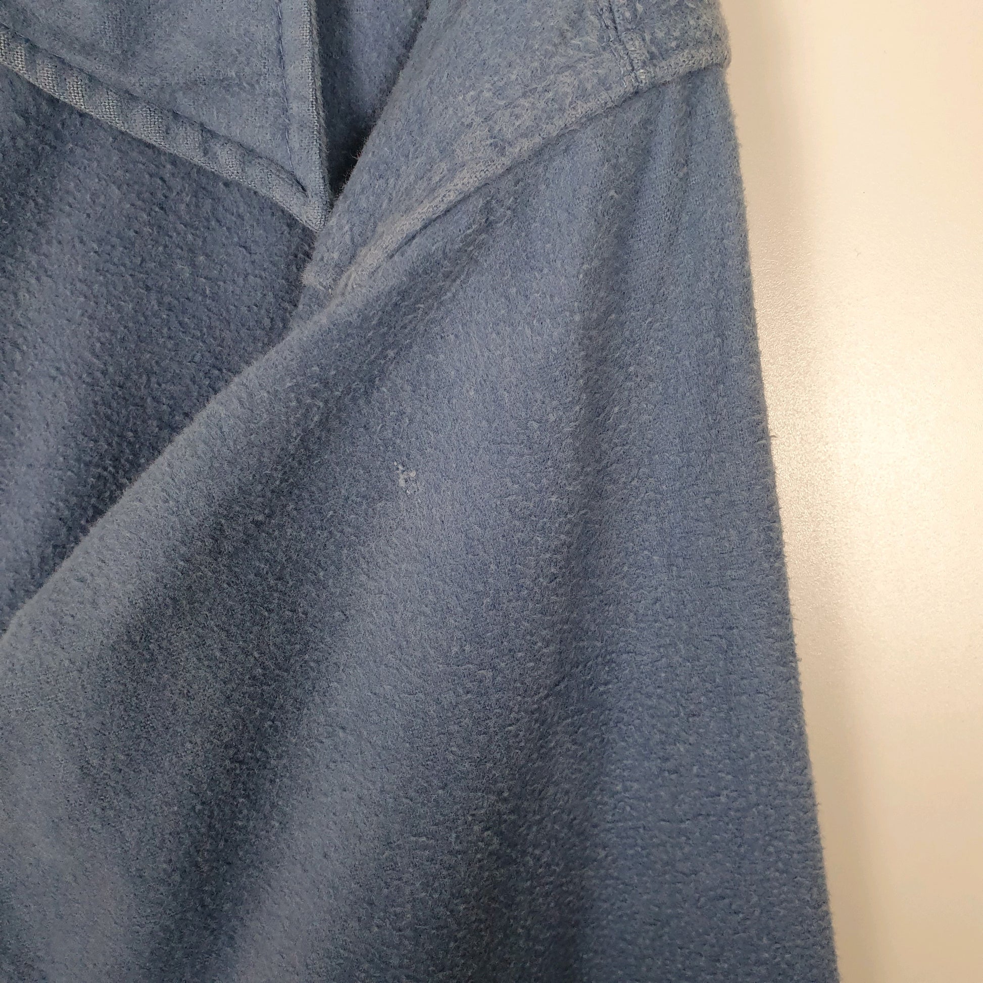 Mens Blue Woolrich Vintage 1980s Thick Chamois Popper  Shirt