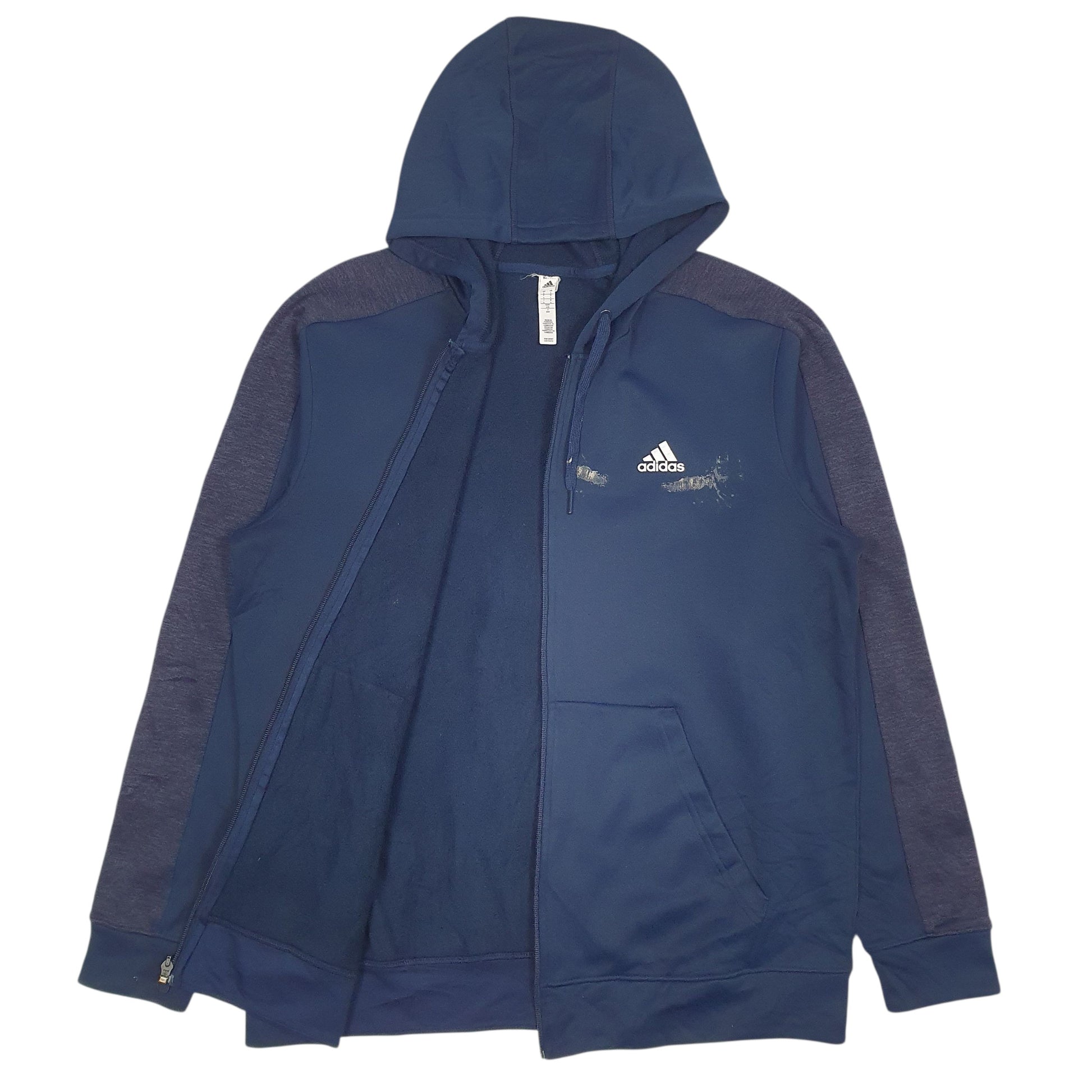 Mens Navy Adidas Climawarm Full Zip Jumper