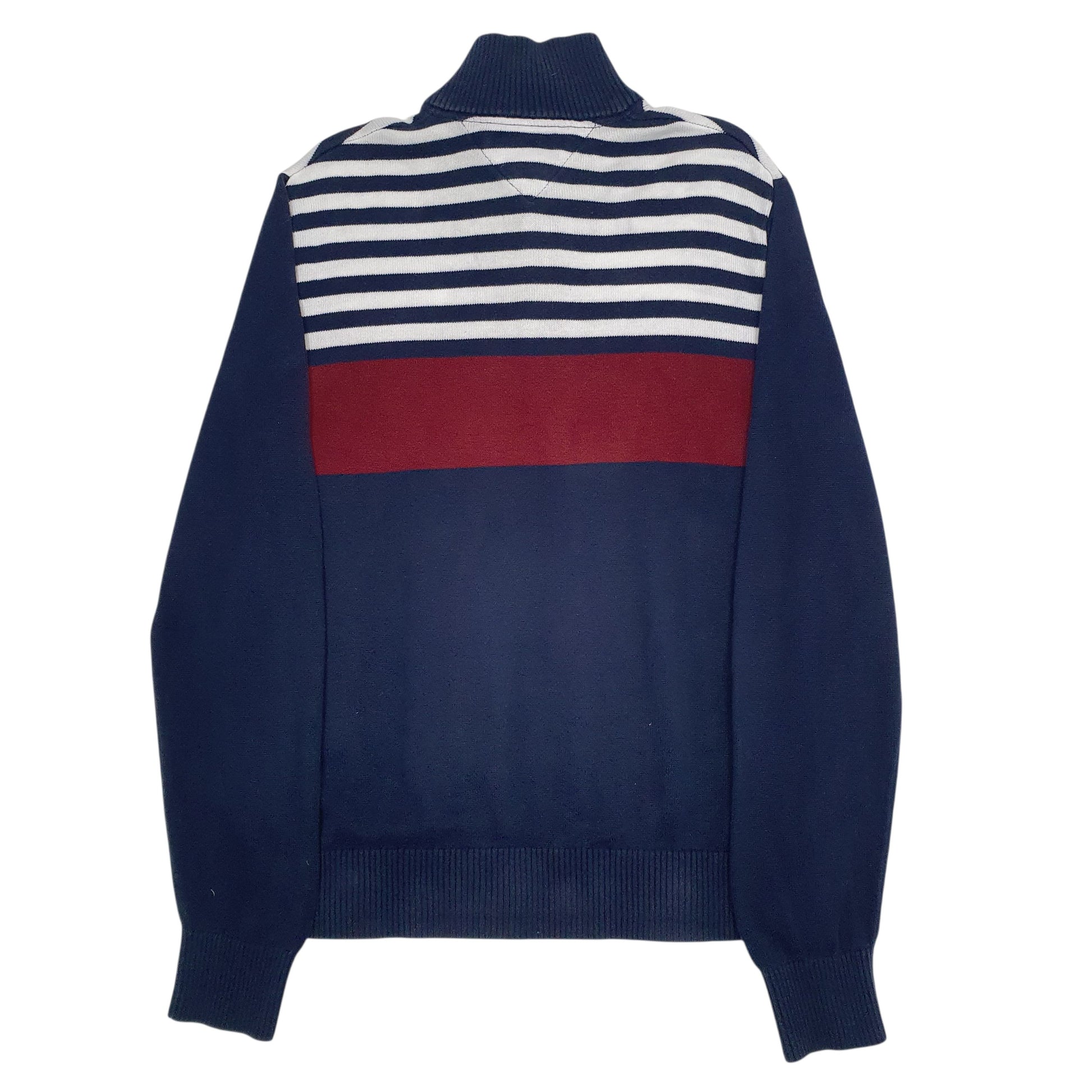 Mens Navy Tommy Hilfiger  Quarter Zip Jumper