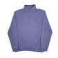 Mens Blue Crew Clothing Co  Quarter Zip Jumper