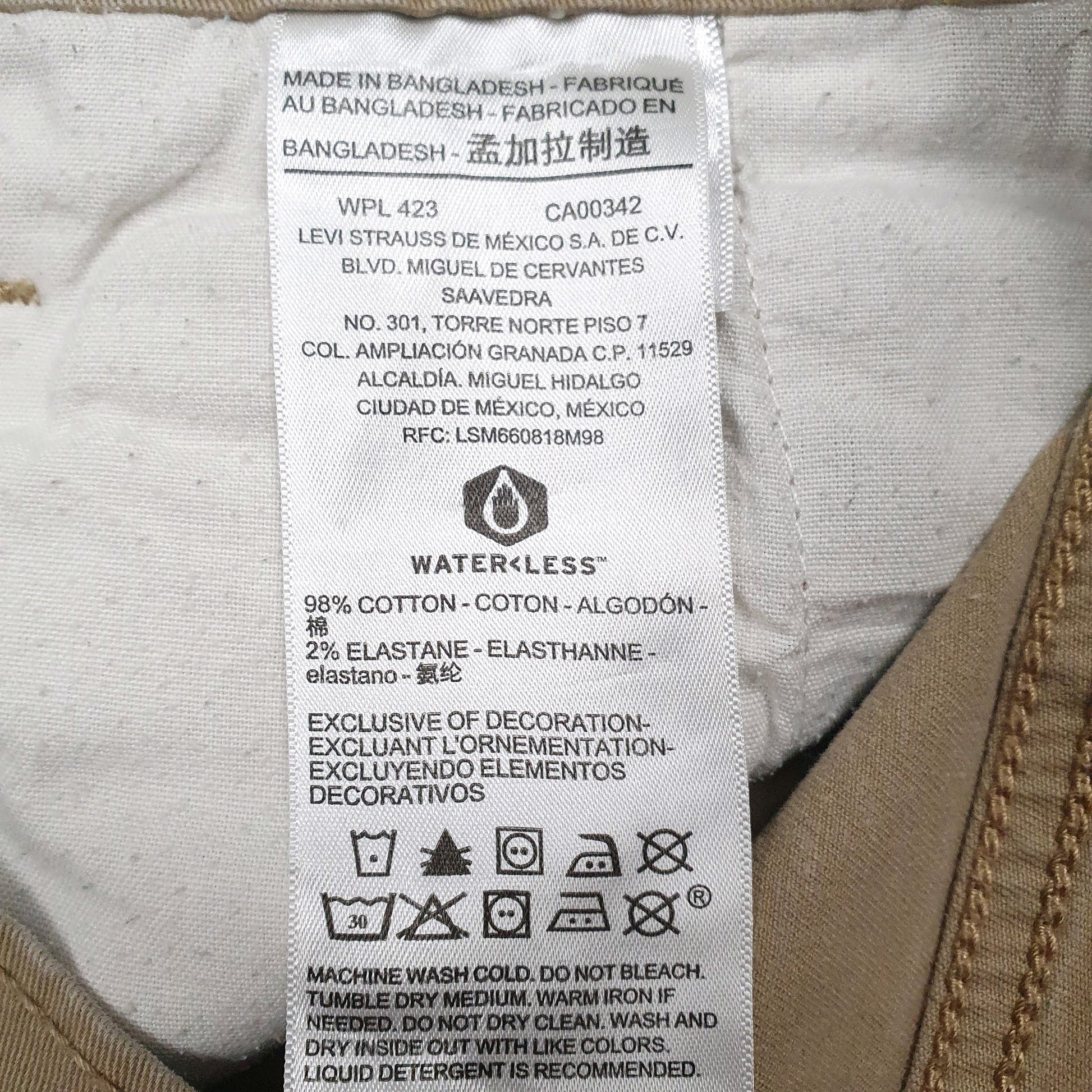 Mens Brown Levis Athletic  Jeans