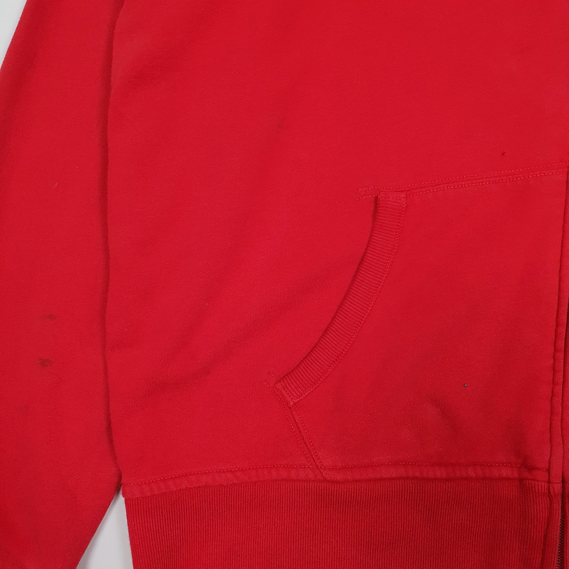 Mens Red Polo Ralph Lauren Polo Bear Hoodie Full Zip Jumper