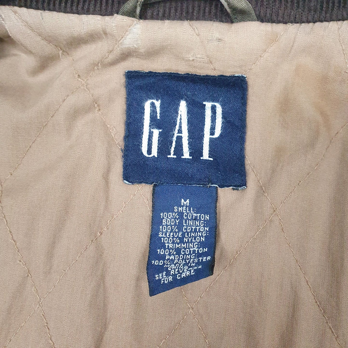 Mens Green Gap   Coat