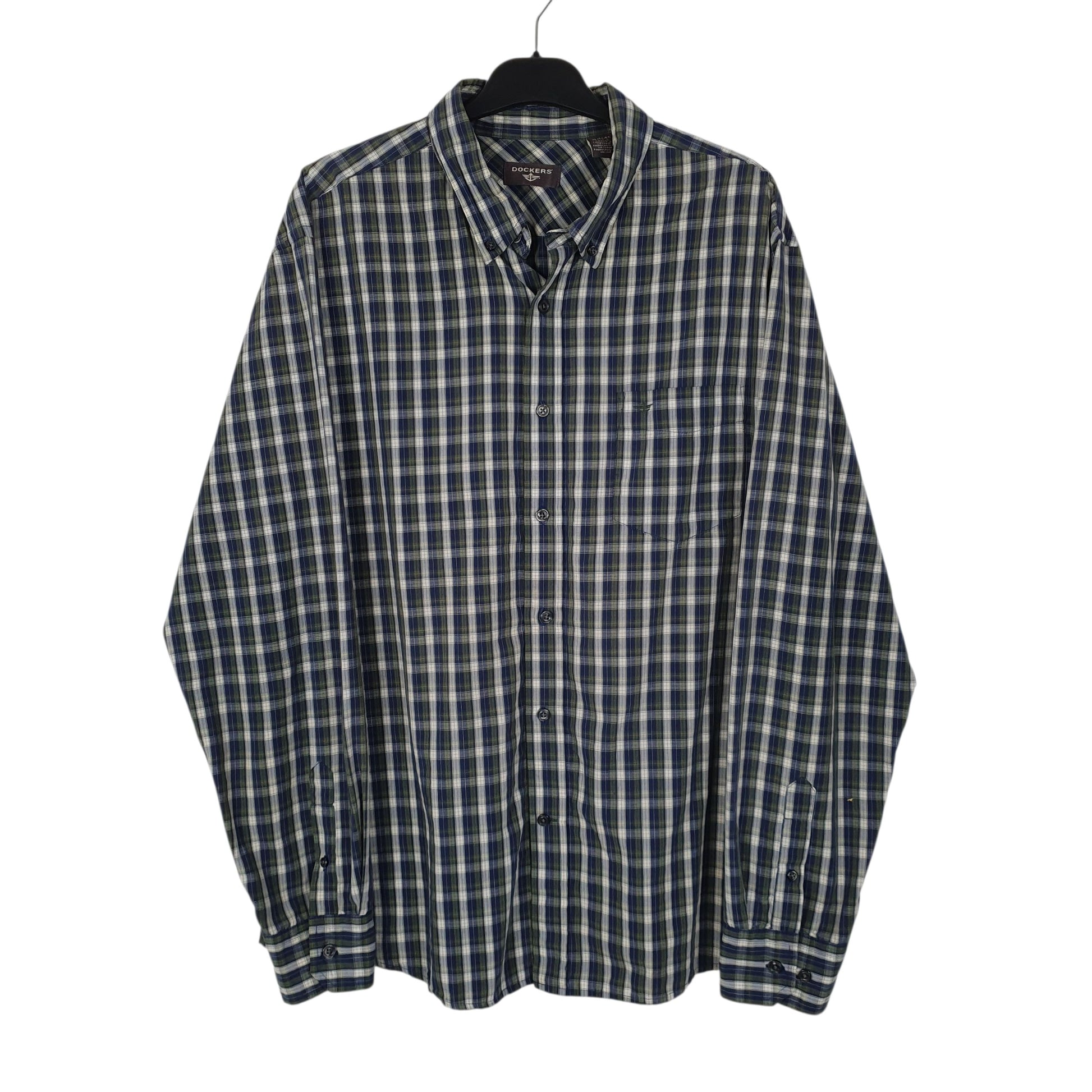 Mens Navy Dockers  Long Sleeve Shirt