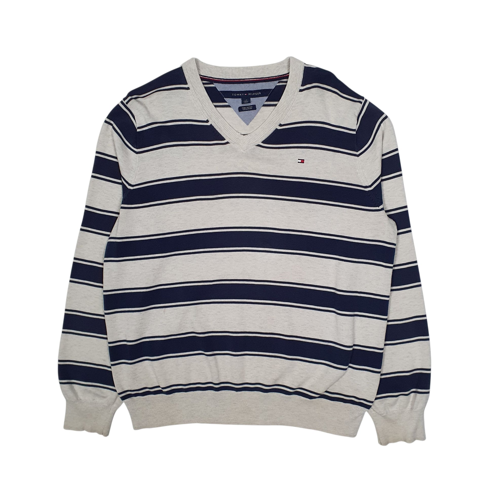 Mens Grey Tommy Hilfiger  Crewneck Jumper