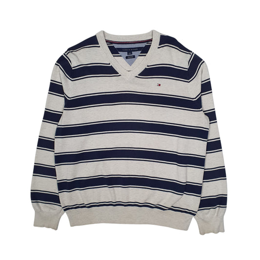 Mens Grey Tommy Hilfiger  Crewneck Jumper