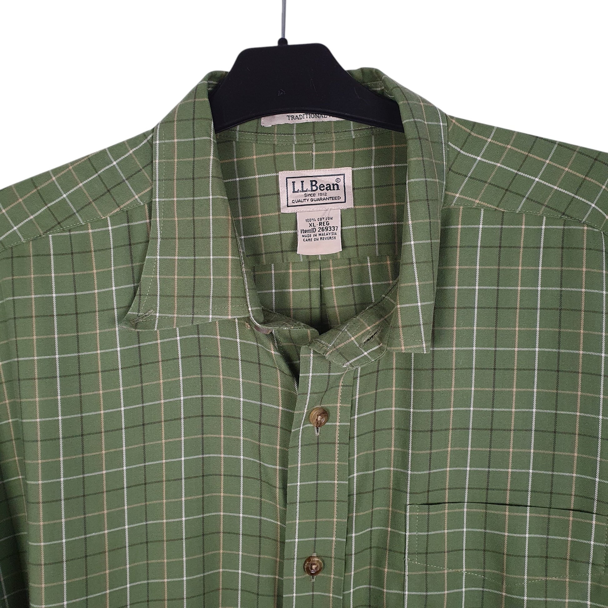 Mens Green L.L.Bean   Shirt