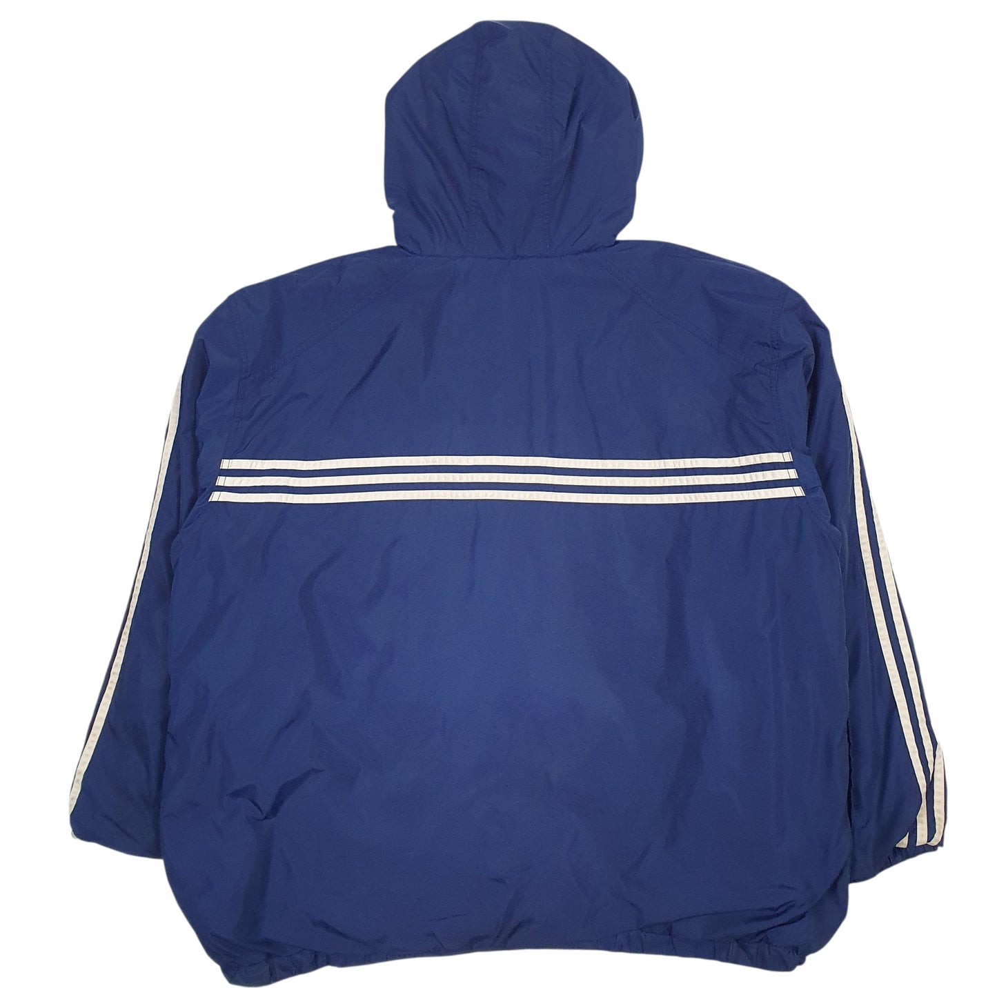 Mens Navy Adidas Vintage 90s Reversible Quarter Zip Coat