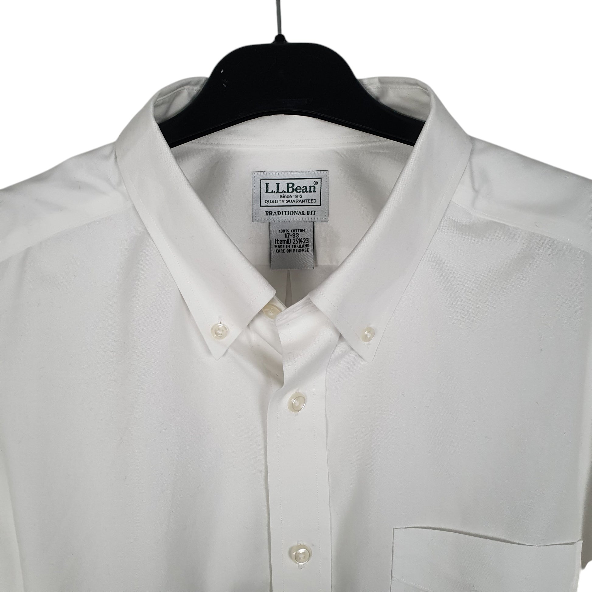 Mens White L.L.Bean   Shirt