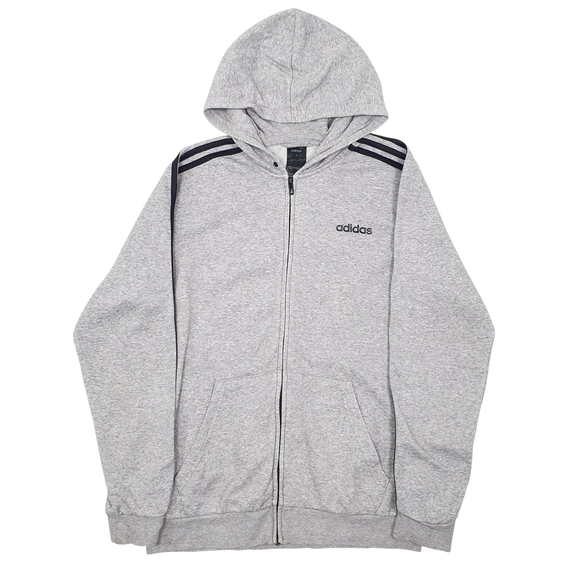 Mens Grey Adidas  Full Zip Jumper