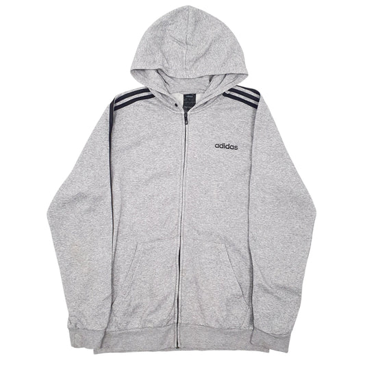 Mens Grey Adidas  Full Zip Jumper