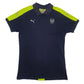 Mens Navy Puma Arsenal Short Sleeve Polo Shirt