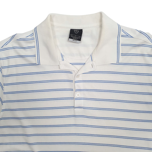 Mens White Nike  Crewneck Polo Shirt