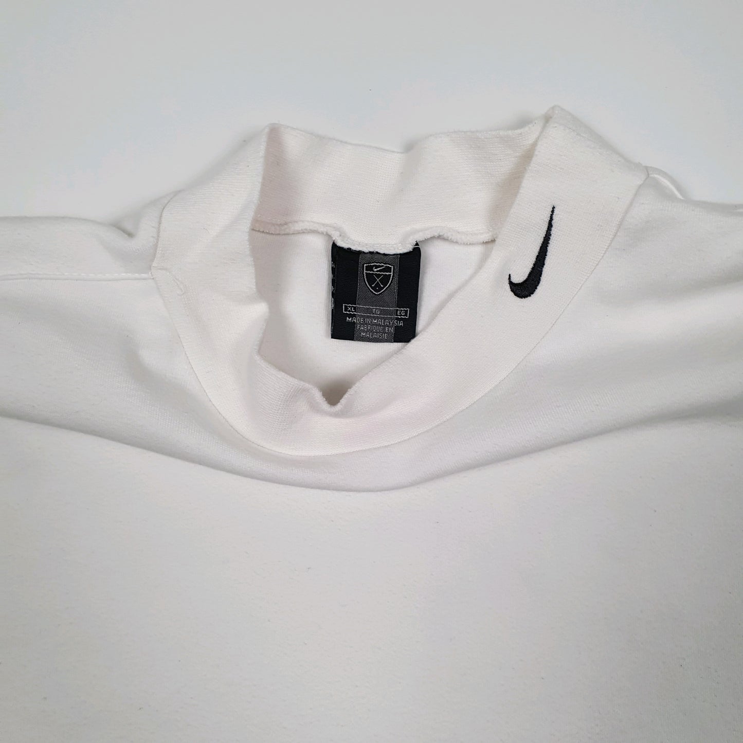 Mens White Nike Golf Crewneck Jumper