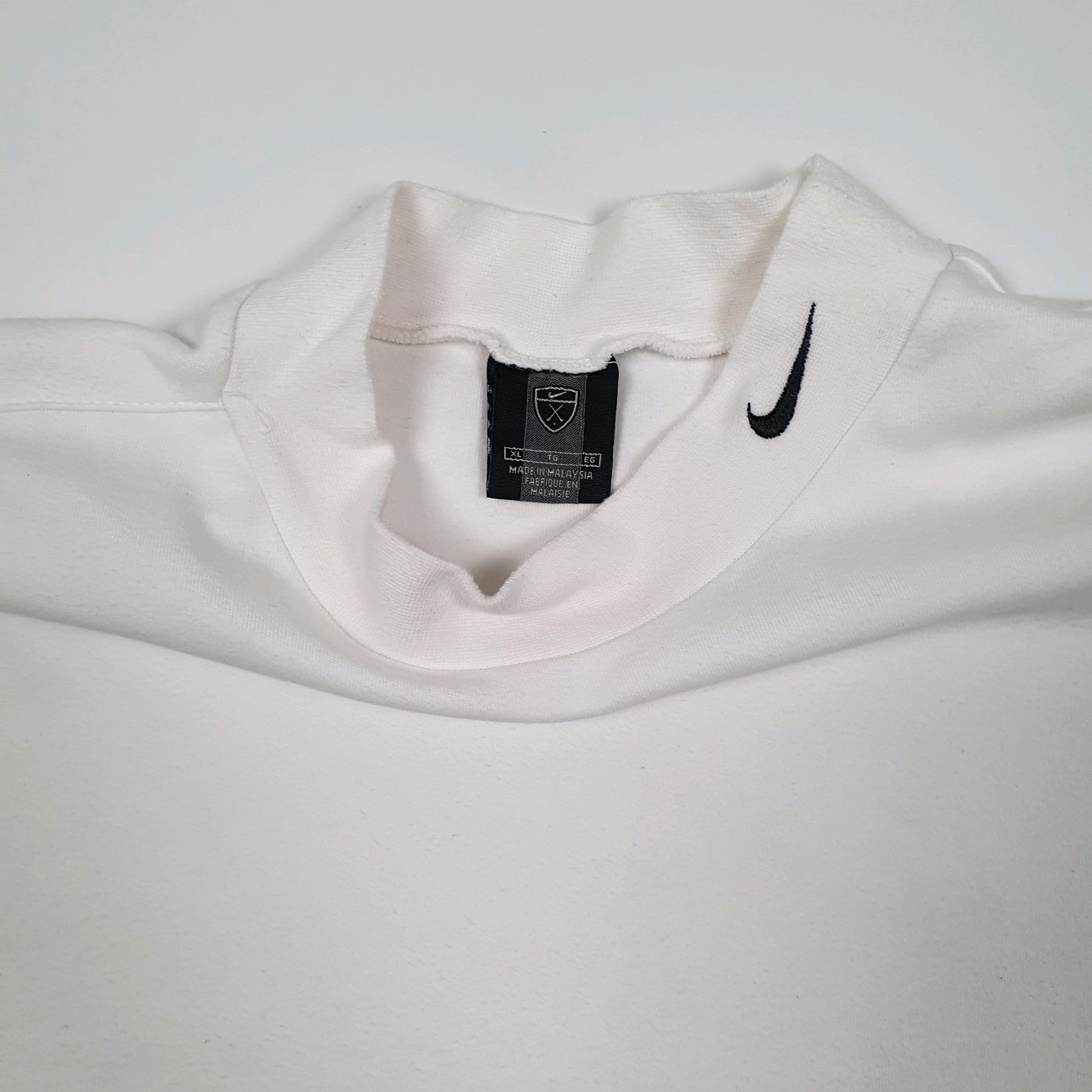 Mens White Nike Golf Crewneck Jumper