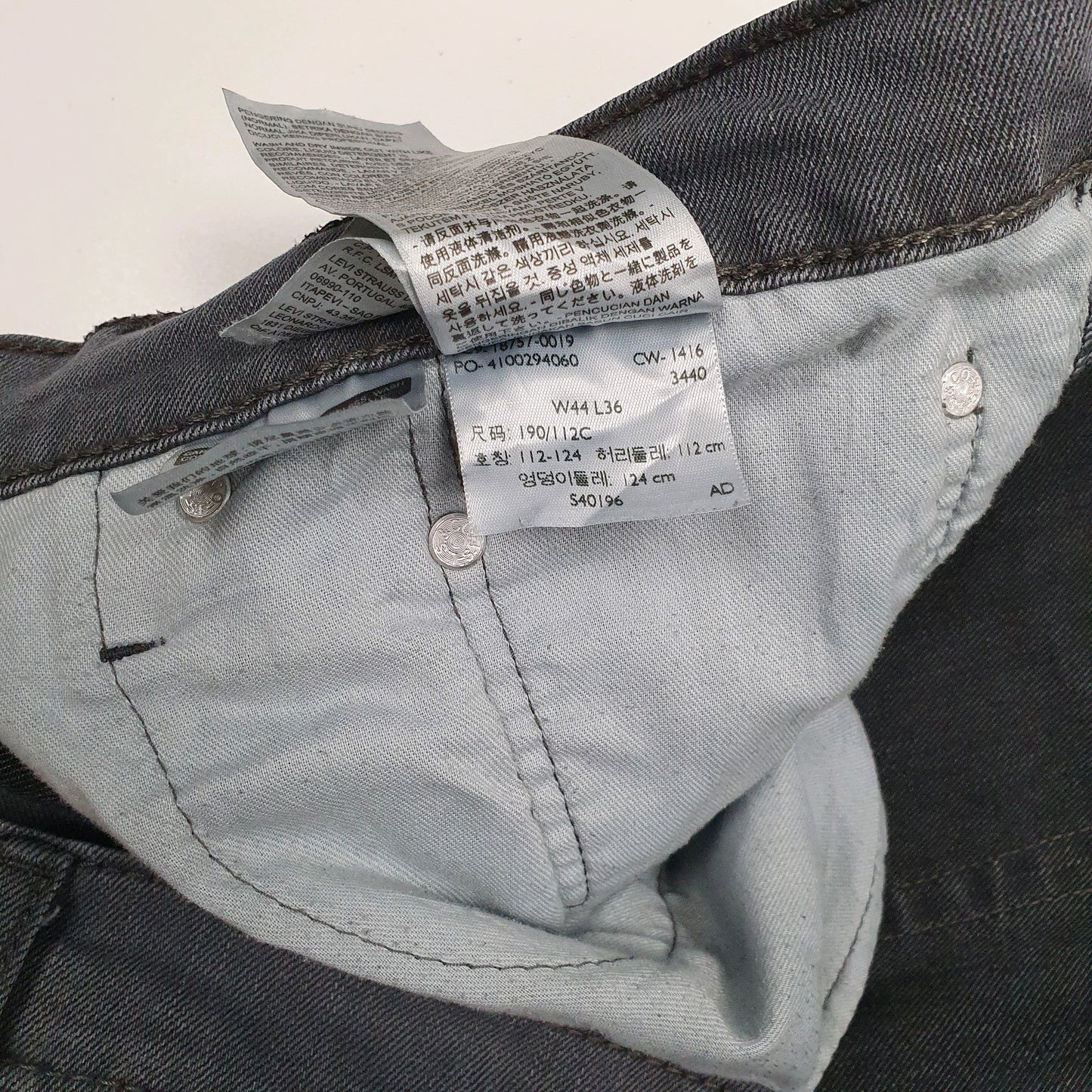 Mens Grey Levis   Jeans