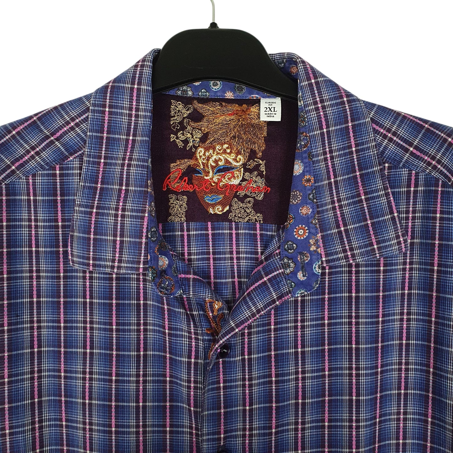 Mens Navy Robert Graham   Shirt