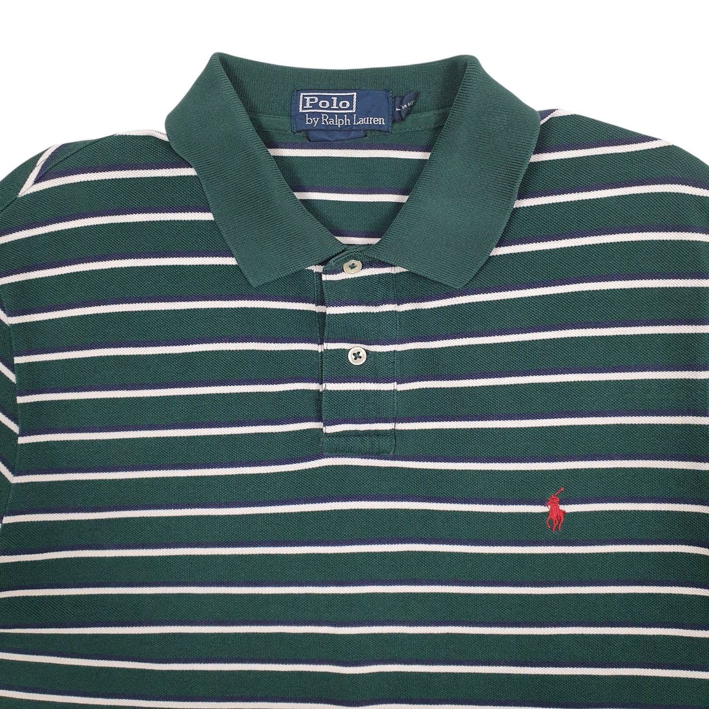 Mens Green Polo Ralph Lauren Custom Fit  Polo Shirt