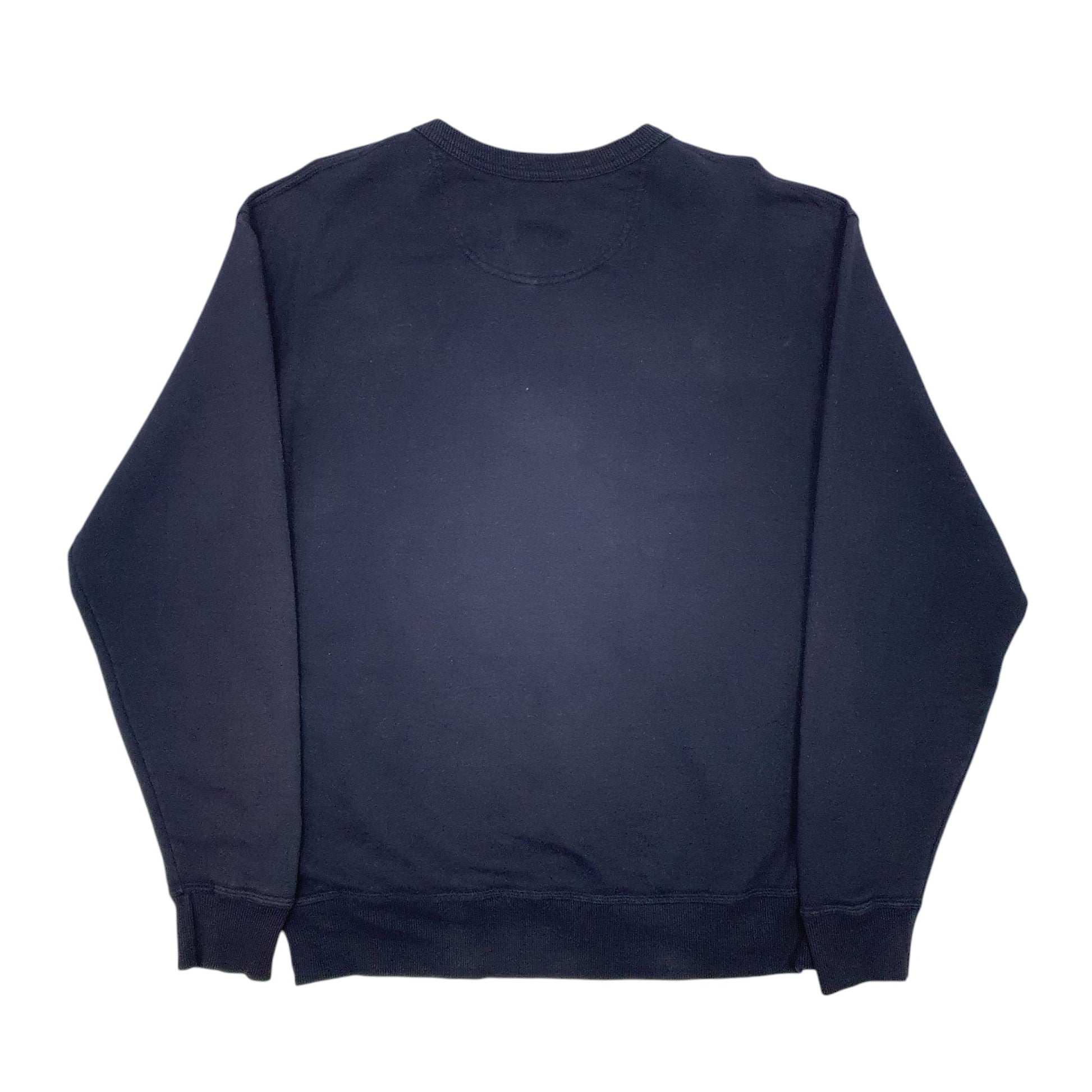 Mens Navy Champion Spellout Crewneck Jumper