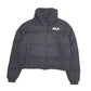 Womens Black Fila   Coat