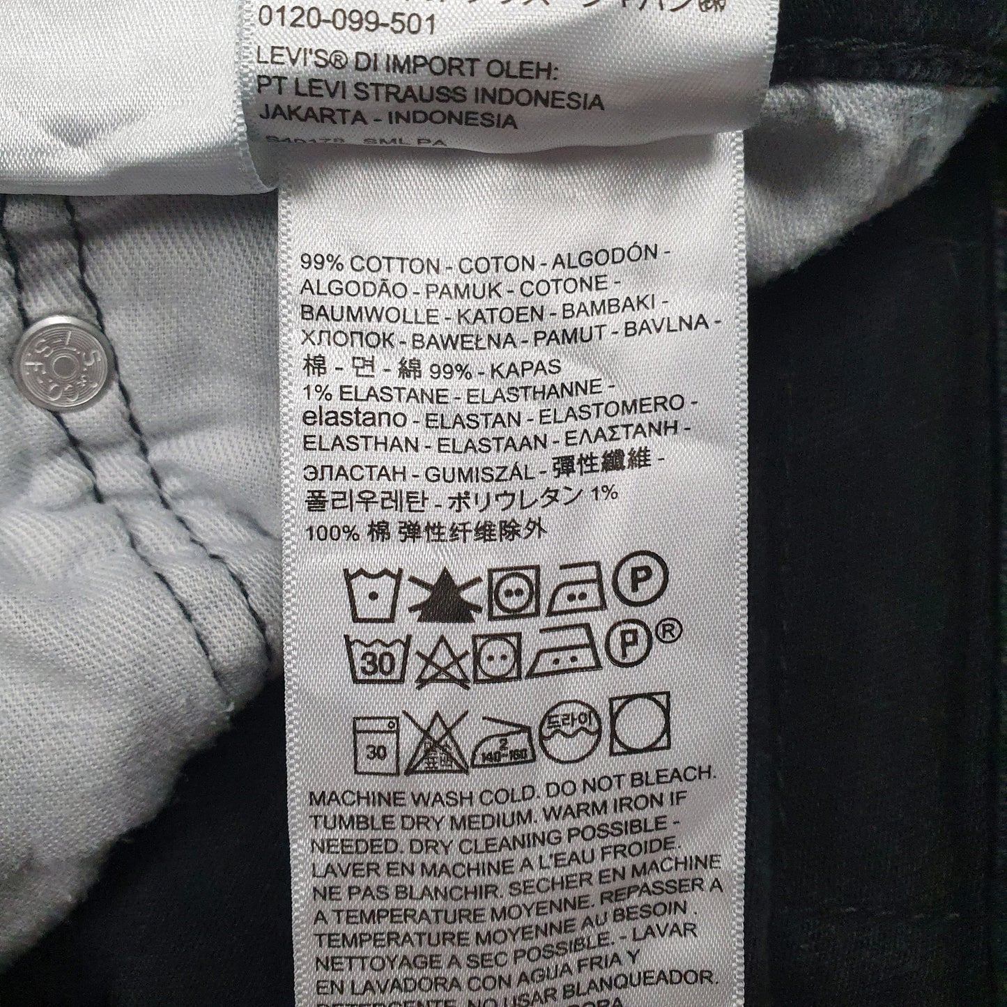 Mens Black Levis   Jeans