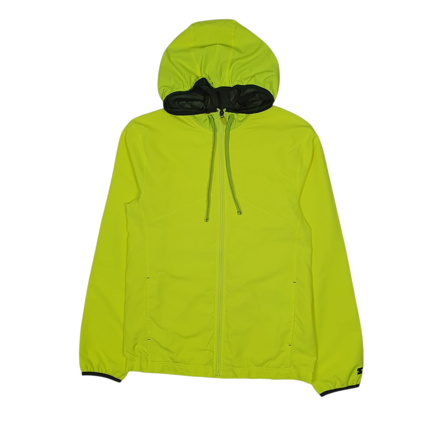 Mens Yellow Starter Hi Vis Running  Coat