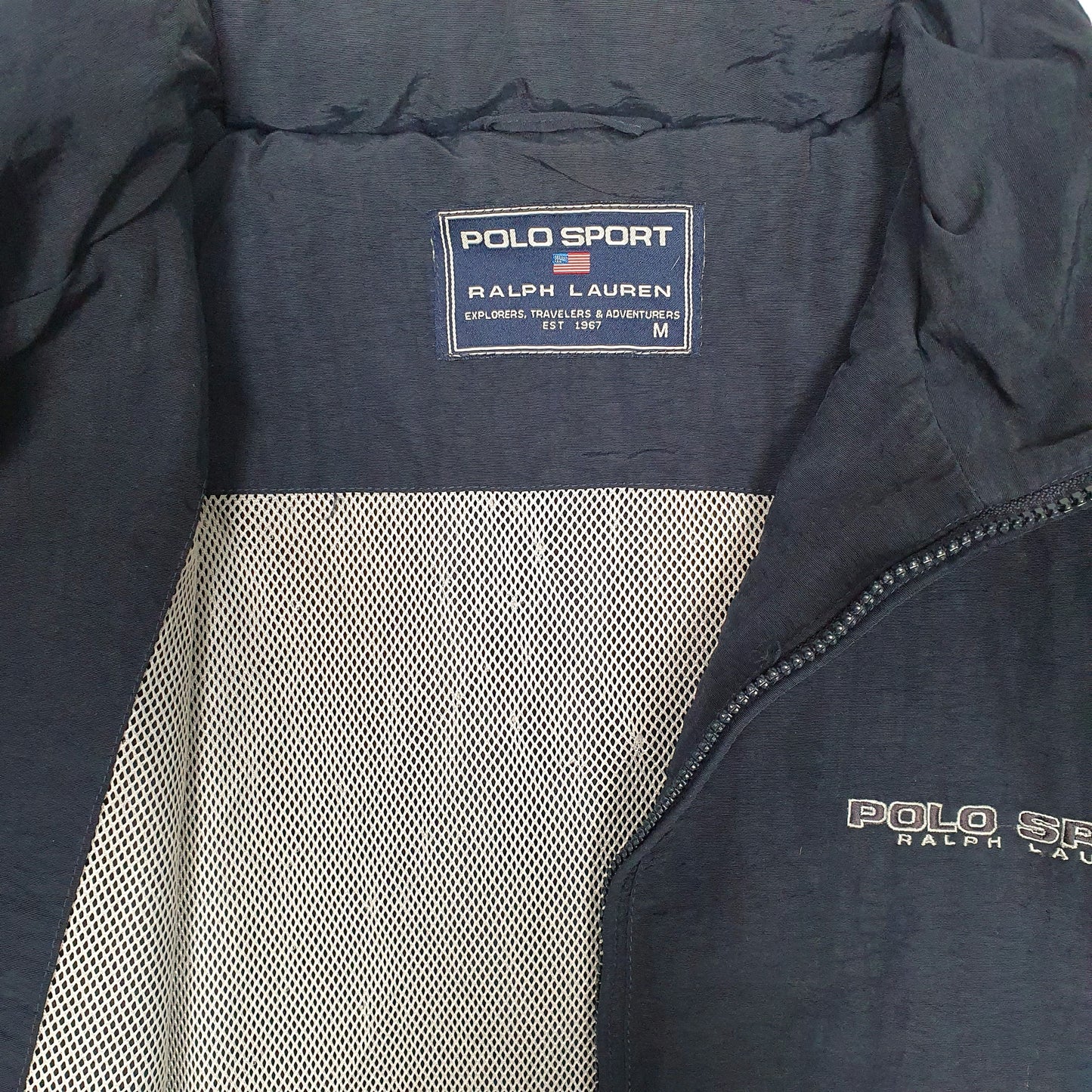 Mens Navy Ralph Lauren Polo Sport Vintage 90s  Coat