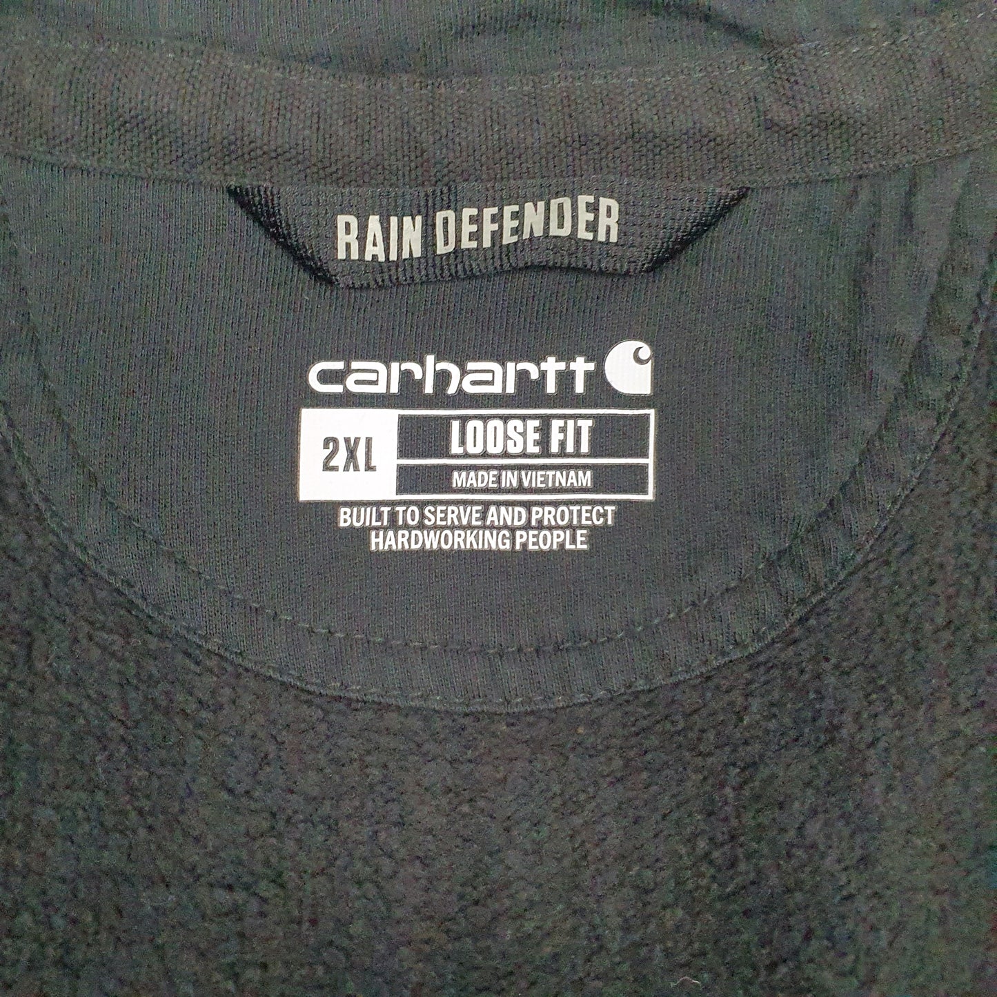 Mens Black Carhartt  Full Zip Jumper