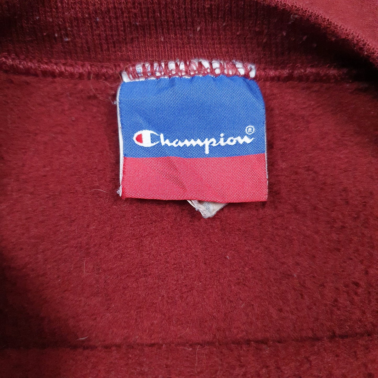 Mens Burgundy Champion  Crewneck Jumper