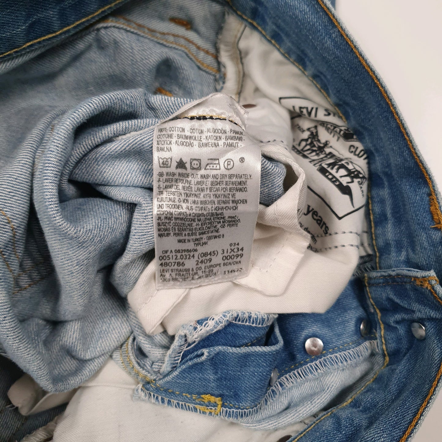 Mens Blue Levis Bootcut  Jeans