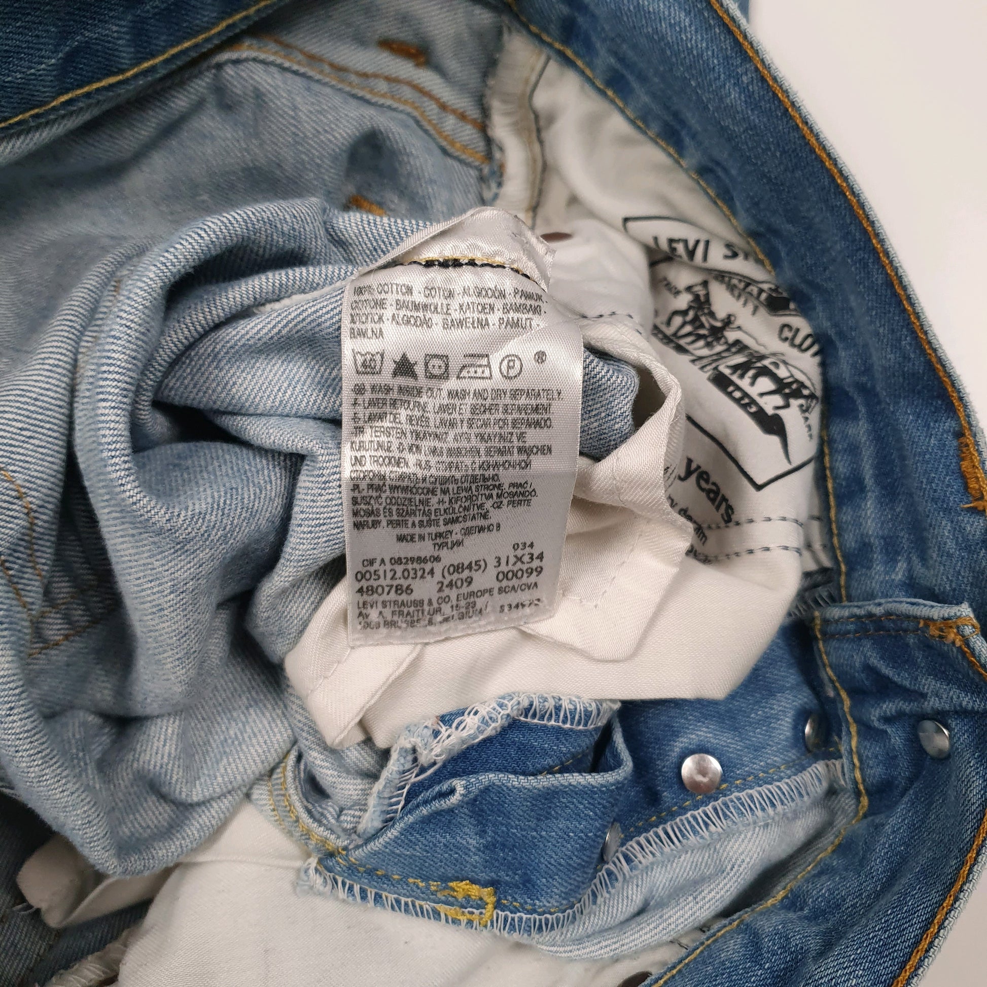 Mens Blue Levis Bootcut  Jeans