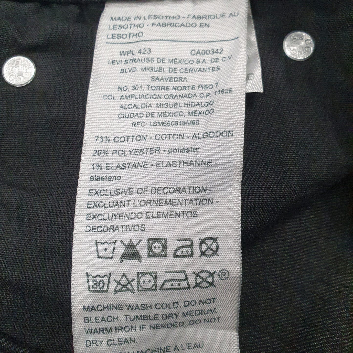 Mens Black Levis   Jeans