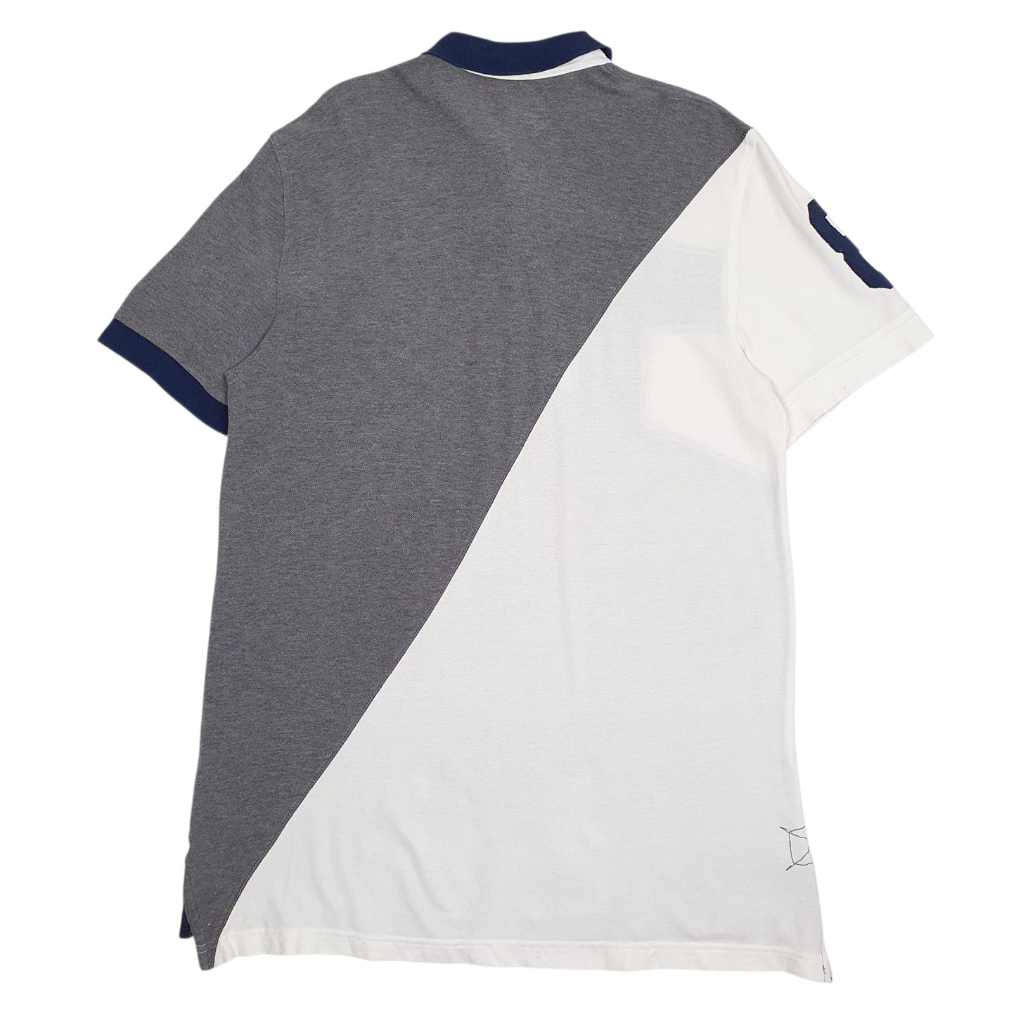 Mens Grey Tommy Hilfiger  Hoodie Polo Shirt