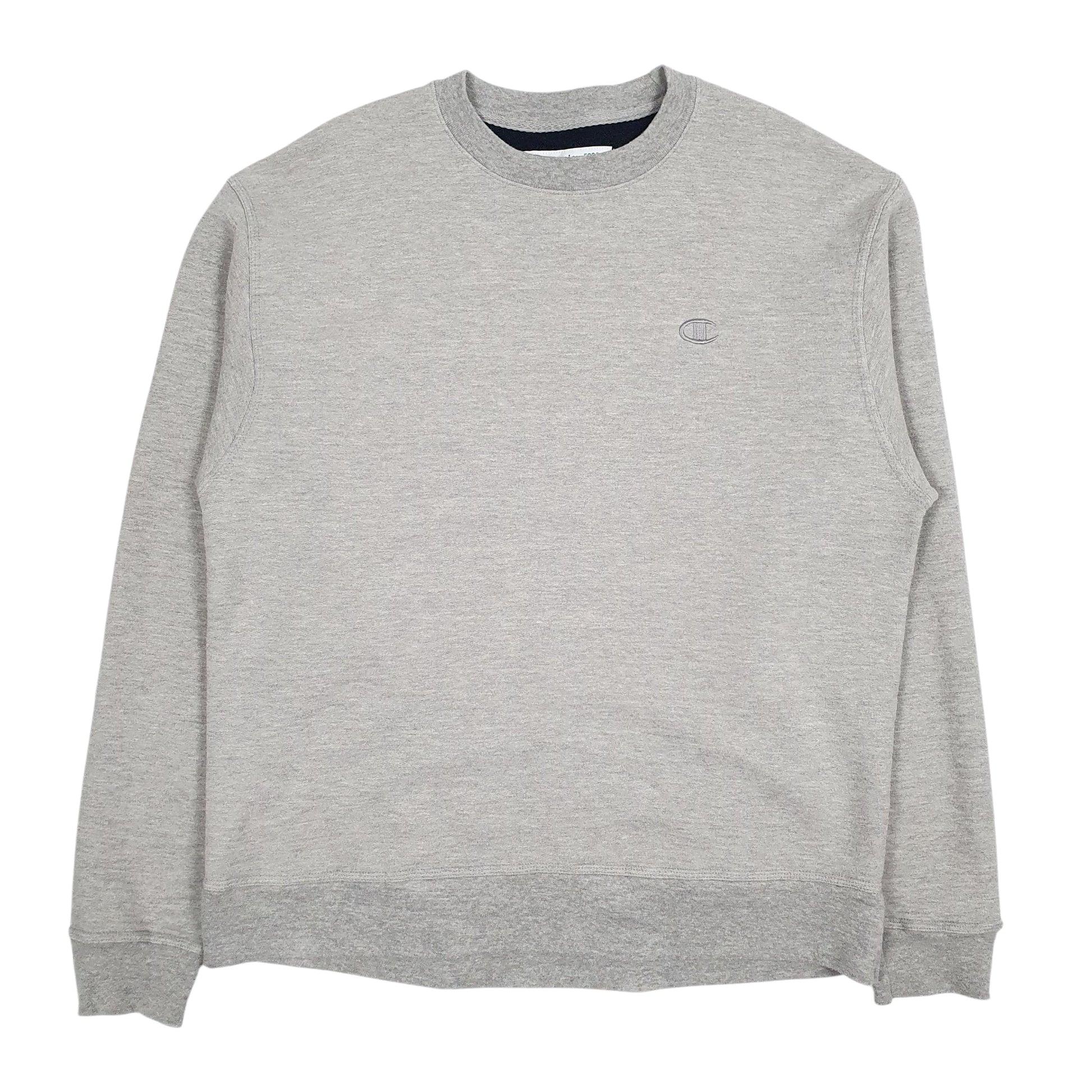Mens Grey Champion  Crewneck Jumper