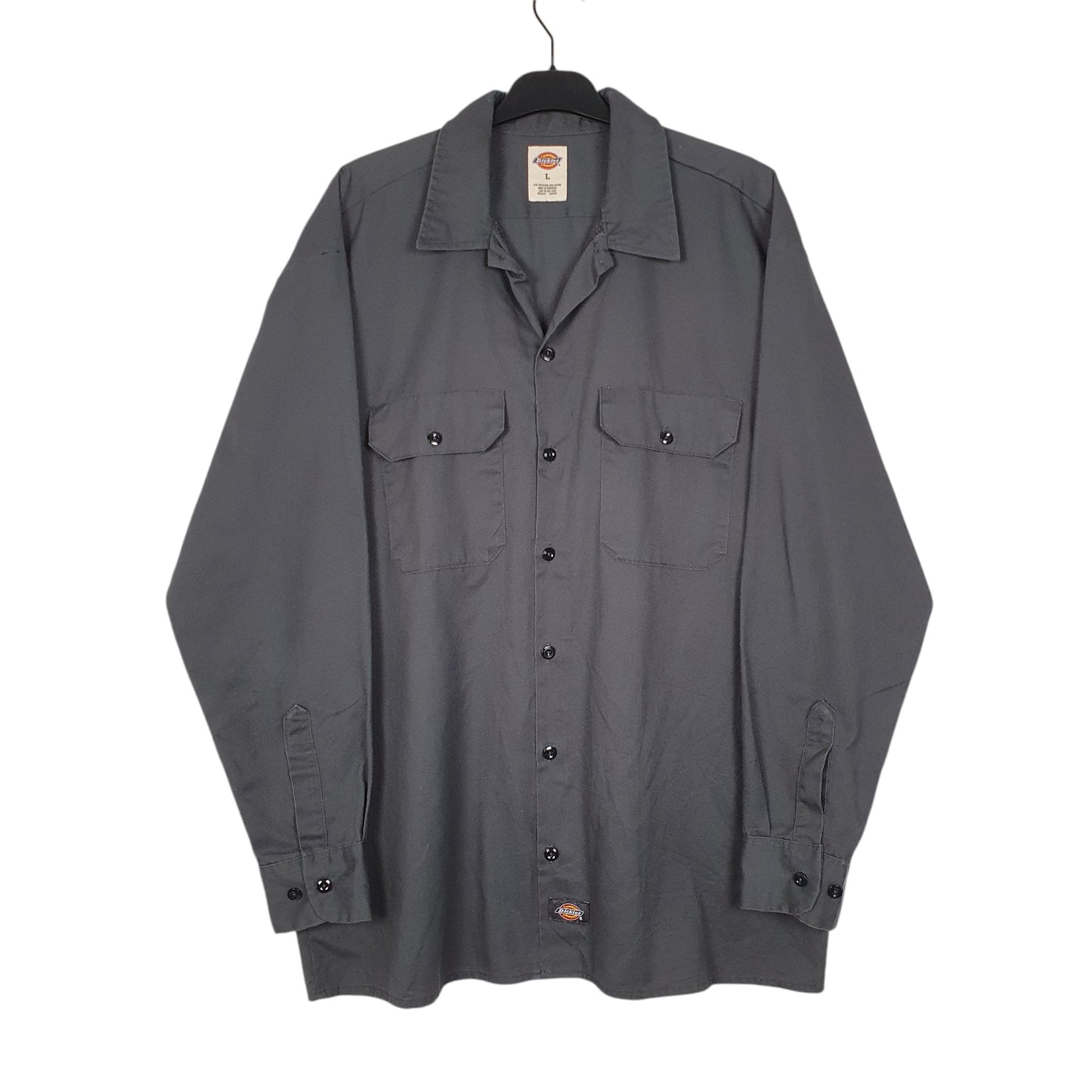 Mens Grey Dickies  Long Sleeve Shirt