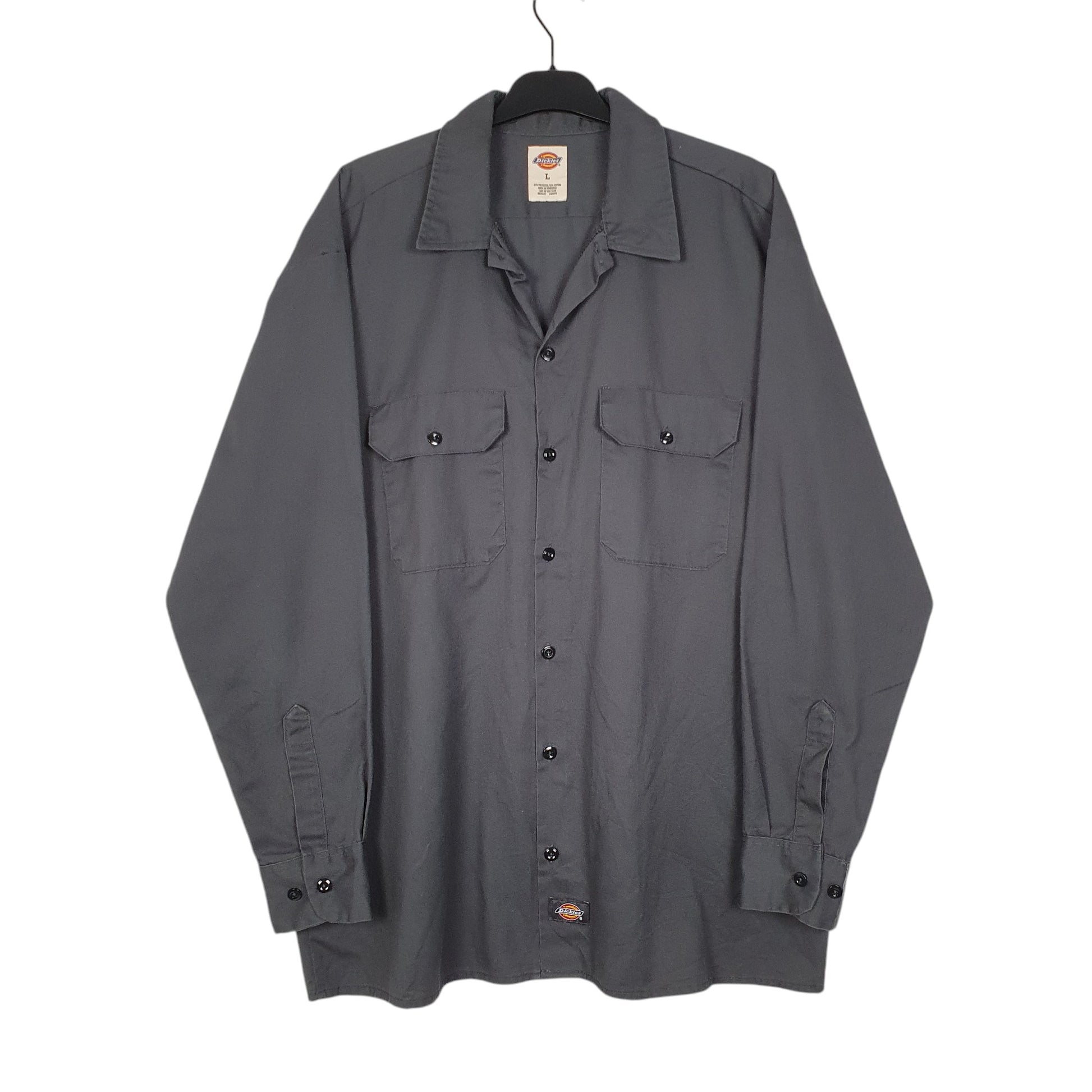 Mens Grey Dickies  Long Sleeve Shirt