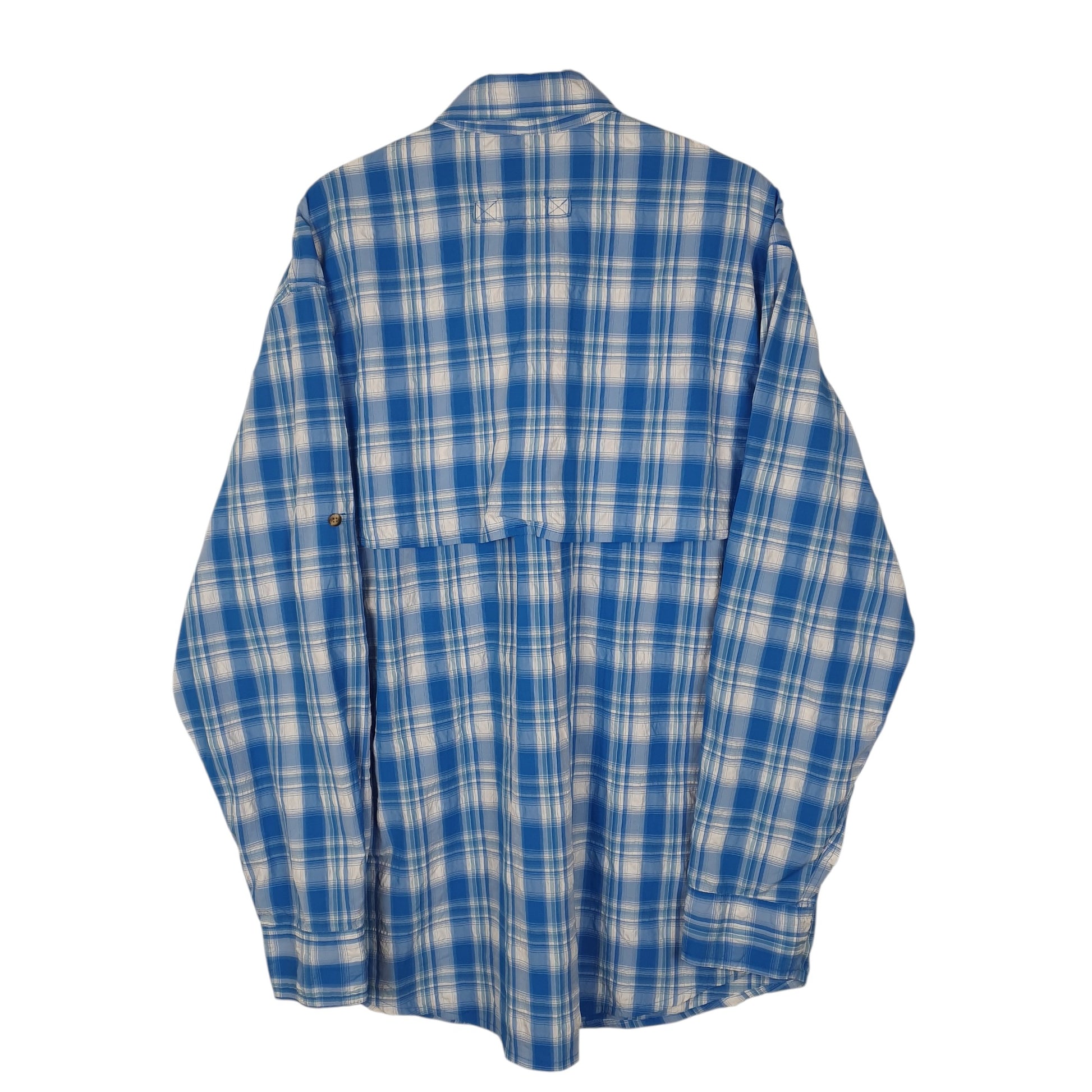 Mens Blue L.L.Bean Walking Hiking  Shirt