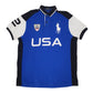 Mens Blue Polo Ralph Lauren USA Short Sleeve Polo Shirt