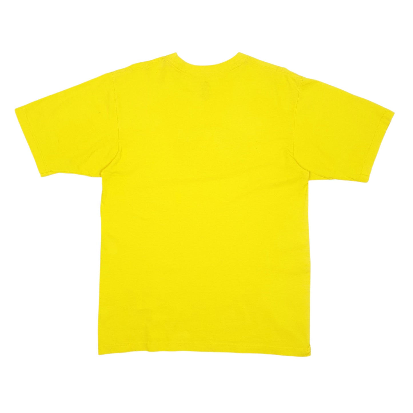 Mens Yellow Adidas Spellout  T Shirt