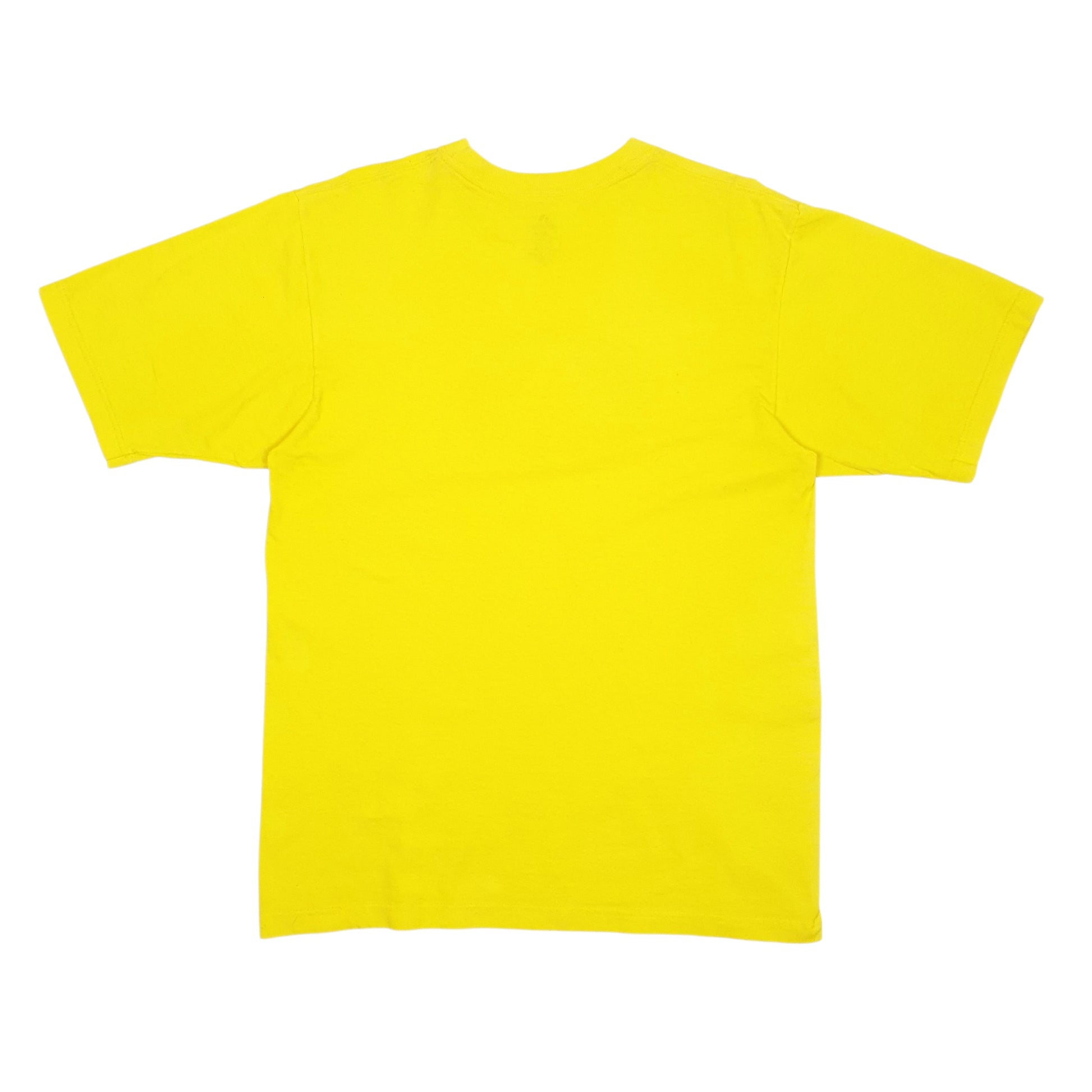 Mens Yellow Adidas Spellout  T Shirt