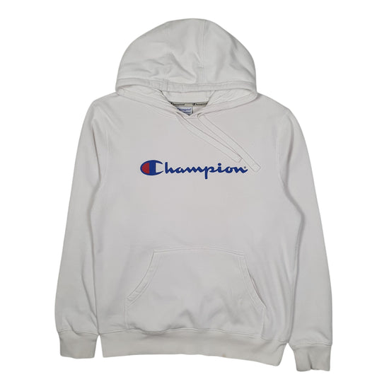 Mens White Champion  Hoodie Jumper