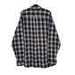 Mens Navy L.L.Bean Thick Flannel Plaid  Shirt