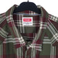 Mens Green Wrangler Plaid  Shirt