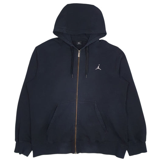 Mens Black Air Jordan  Full Zip Jumper